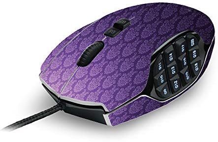 MightySkins Skin Compatible with Logitech G600 MMO Gaming Mouse - Antique Purple | Protective, Durable, and Unique Vinyl Decal wrap Cover | Easy to Apply, Remove, and Change Styles | Made in The USA image 3