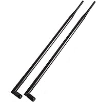 Vista 7 de Antena de tres bandas WiFi 6E 2X 10dBi 2.4GHz/5GHz/5.8GHz de alta ganancia MIMO RP-SMA macho para enrutador WiFi, tarjeta PCIe, adaptador