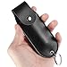 Kandishiex US Pepper Spray Pouch PU Leather Pepper Spray Holster Mini Portable Pepper Spray Holder Self Defense Spray Leather Holder Keychain for Women Ladies Security(Black - 8 * 3cm)
