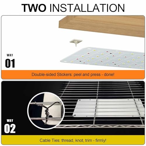 DOMMIA Panel Grow Light for Indoor Plants, 20W Ultra-Thin Full Spectrum LED Grow Light for Shelf & Cabinet, Dimmable with 6/12/16H Timer, Warm White, 1-Pack