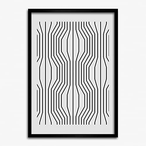 Cadre photo 50x70 cm Tulup pour habiller un mur vide avec une affiche moderne géométrique