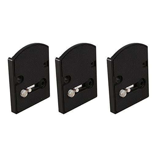 Support d'objectif camera pour eviter les vibrations plaque 410PL noire lot de trois