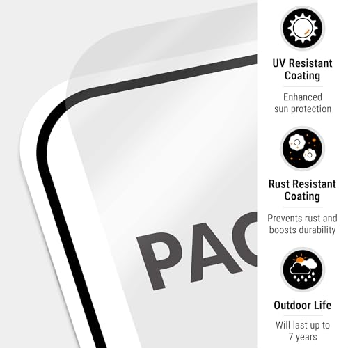 Image of Package Delivery Sign, Delivery Instructions Package and Deliveries Here Sign, 12x18 Inches, Rust Free .063 Aluminum, Fade Resistant, Made in USA