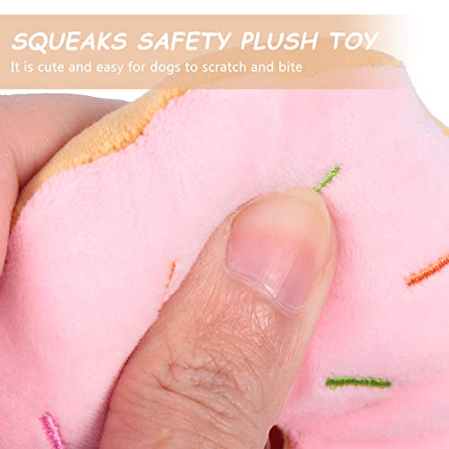 VILLCASE 4Pcs Dog Squeaky Brinquedos de Frutas Forma de Pelúcia Animal de Estimação Brinquedo Do Gat