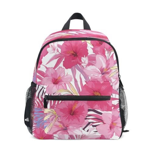 Sac à dos enfant zèbre rose pour école maternelle et préscolaire