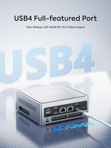 Image of MINISFORUM NAB9 Plus Mini PC Intel Core i9-12900HK(14C /20T), 32GB RAM 1TB SSD, HDMI+DP+USB4(PD) Video Outputs Mini Computers, OCuLink Port, 2X 2.5G LAN Port Intel Iris Xe Graphics Desktop Computer
