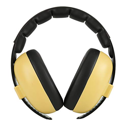 Cuffie di sicurezza con cancellazione del rumore per bambini Cuffie antirumore per il sonno del bambino Design pieghevole Cuffie con cancellazione del rumore da 22 dB per bambini 0-12 anni(giallo)