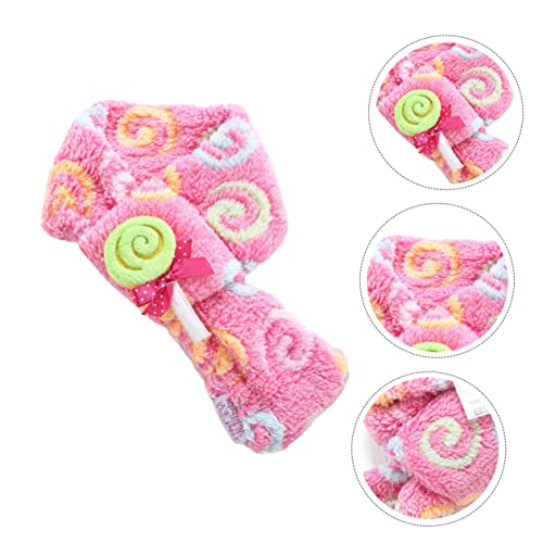 Balacoo 2 Peças De Acessórios Cor-De-Rosa Para Cães Bandana Gatos De Inverno Aquecedor De Natal Roup