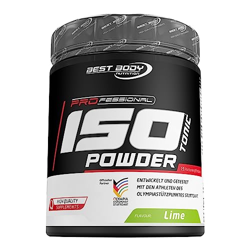 Best Body Nutrition Isotonisches Sportgetränkepulver 600g Lime – Elektrolytgetränk ohne Zucker mit Magnesium, Calcium, Kalium – Pulver zur Flüssigkeitszufuhr bei sportlicher Belastung – Erfrischend