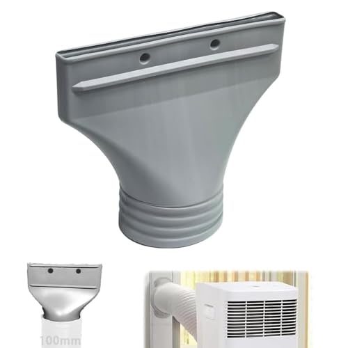 Klimaanlage Abluftschlauch Adapter Flach Abluftschlauch Klimagerät Adapter 100mm für Fenster Zubehör für Mobile Klimaanlage Abzug Trockner Auto