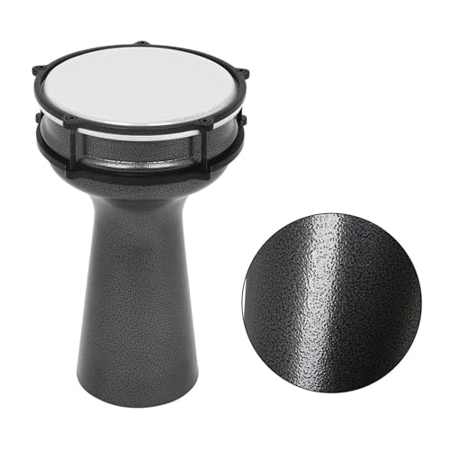 CoudarTitie Percussion Aluminium Doumbek Goblet Drum, Portable, Sturdy, Hand Drum Percussion Instrument for Kids Professionals Beginners - Thumbnail 4