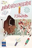 VIVA SAN FERMÍN | 7 De Julio: Libreta regalo con 100 páginas de renglones y decoración interna personalizada para niños y niñas en este día festivo tan importante para Pamplona y España