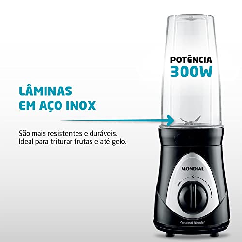 MONDIAL Liquidificador Personal Blender 300w Preto 220v 78670-02