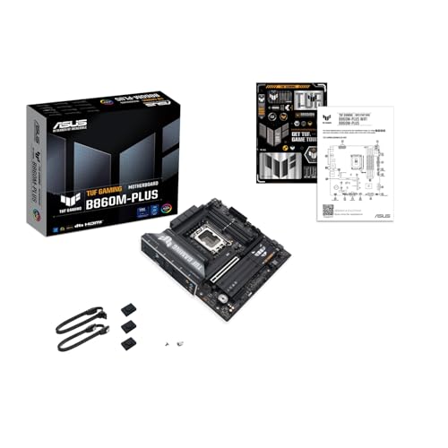 TUF GAMING B860M-PLUS, Scheda Madre Intel mATX, 12+1+2+1 Fasi di Alimentazione, Slot DDR5, PCIe 5.0, 3 Slot M.2, Ethernet Realtek 2.5 GB, DisplayPort, HDMI, USB-C 20 Gbps, Nera - Scheda madre - Immagine 5
