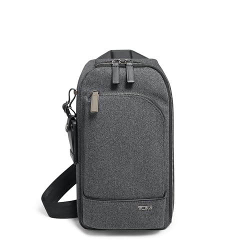 TUMI - Harrison Gregory Sling - Alça transversal masculina leve com vários compartimentos - Bolsa de viagem ou viagem, Carvão escuro, One Size