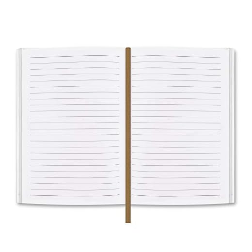 moonster Bloc de Notas con Hojas a Rayas – para Repuesto de Cuaderno A5 de Cuero Genuino Libreta con Hojas de 70 g/m² e Inserciones Fresadas – Cuaderno de Notas de 21x15cm y 320 Páginas