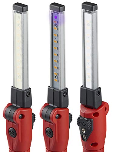 Image of Streamlight 74850 Strion Switchblade 500-Lumen Rechargeable Compact Multi-Function LED Work Light with Color-Rite Technology, and USB Cable, Red