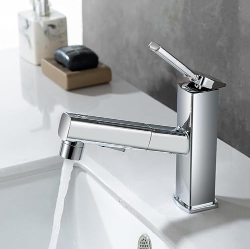Grifo extensible LWX con 3 modos de ducha para lavado de baño 2