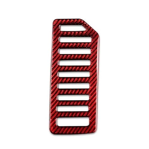 センターコンソールストリップ Car Brake Pedal Trim Sticker Carbon Look Interior Accessories Decoration For Accord 10th Gen 2018-2021(Red,RHD)