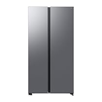 Samsung Frigorifero Side by Side AI RS70F65QET, EF, All-Around Cooling, Wifi con AI Energy Mode, Total No Frost, SpaceMax, 655 L, LxAxP: 91,2 x 178,4 x 72,6 cm, Metal Inox