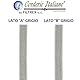 corderie Italiane 2035442 – 00 Gurt Baumwolle 22 mm 50 m grau