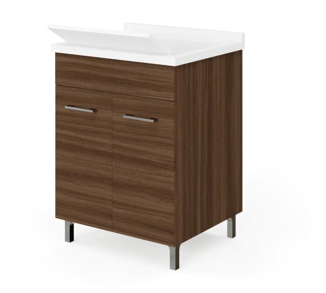 Savinidue Mobile lavatoio 2 Ante Rovere MOKA con strofinatoio 60x50 4799