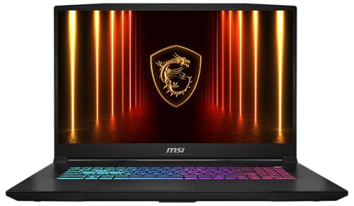 MSI Katana 17 HX Gaming Laptop, 17.3 Inch Full HD, Intel Core i7 14650HX, NVIDIA GeForce RTX 5070, 16GB DDR5, 1TB SSD, Windows 11 Home, QWERTZ Keyboard, Black, B14WGK-060
