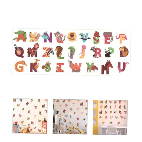 Vinilo decorativo de animales con 26 letras para habitación infantil miniatura 7