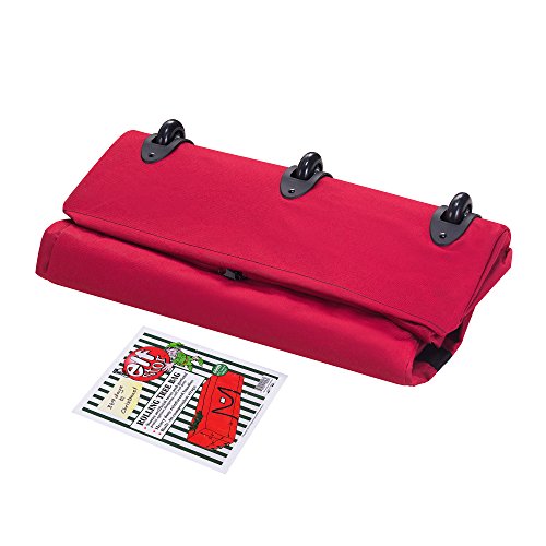 Elf Stor 83-DT5020 Rolling Duffel Style Christmas Storage Bag-Holds a 9 ft. Artificial Tree | Red, 9 Foot