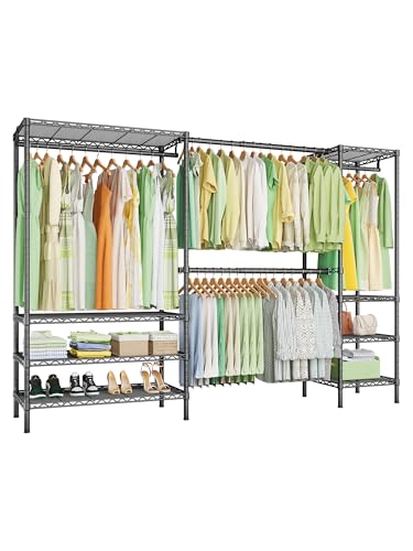Ulif E11 Heavy-Duty Garment Rack, Metal Freestanding Clothes Rack and