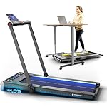 Sportstech Laufband – LED Laufband und Walking Pad, klappbar – Deutsche Qualitätsmarke, Bluetooth-App-kompatibel, Schmierfunktion, Treadmill 10 bis 12 km/h, max. 120 kg, ideal für Zuhause und Büro