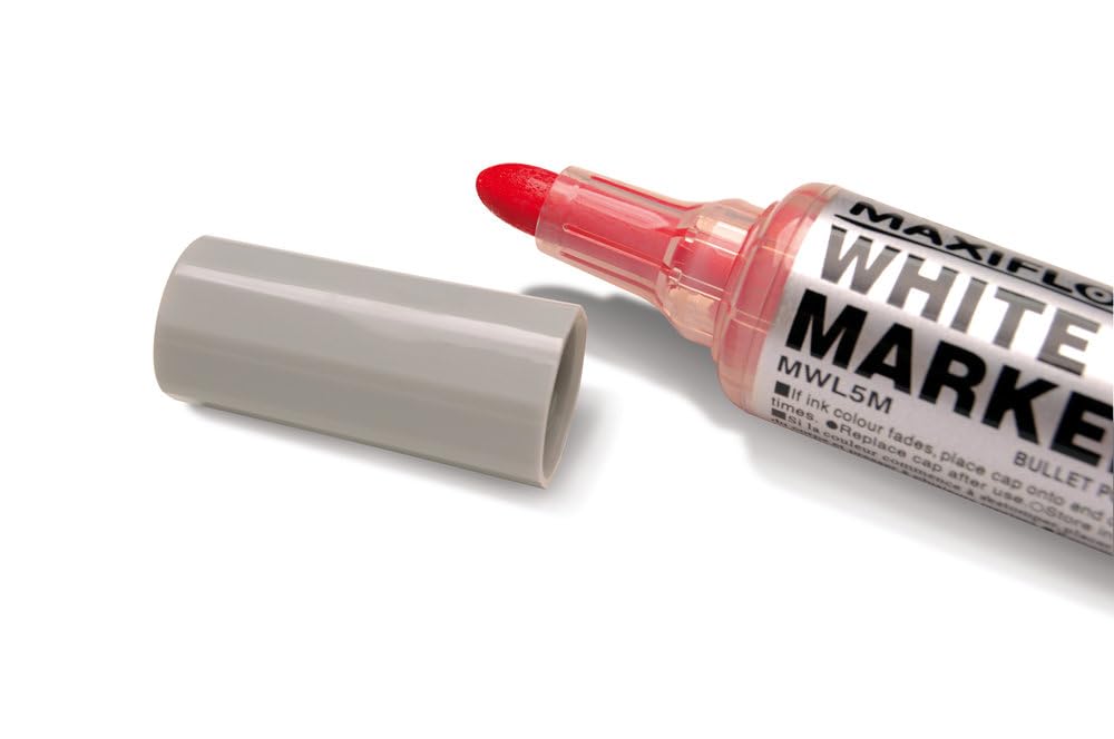 Pentel Maxiflo MWL5M Boardmarker 12 Stück rot