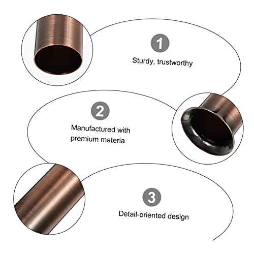 Dechous 12Pcs Candle Chandelier Sleeves Gold Pendant Light E12 Socket Crystal Candle Holders Chandelier Flanging Sleeve Light Bulb Socket Cover Socket Covers Chandelier Light Base Sleeve #TOP6