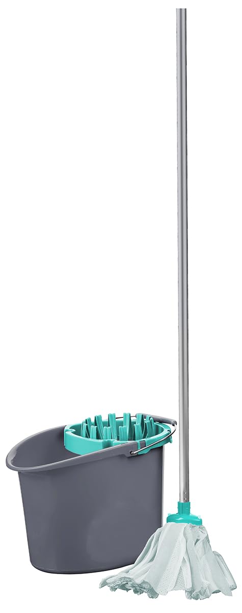 BH | Premium Quality Mop and Bucket Set | Heavy Duty | Mopping Stick and Bucket Cleaning Set | for Home, Kitchen, Patio Garden and Office Cleaning - By Best House