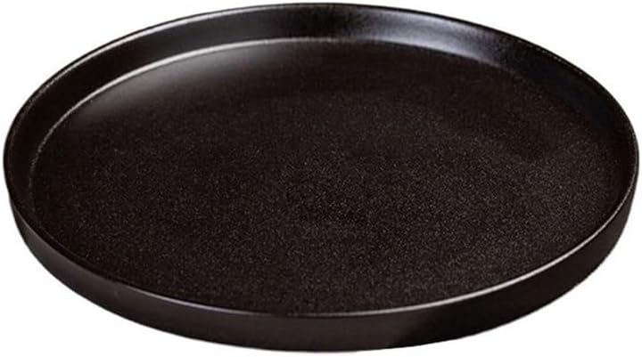 Flower Tray, Round Minimalist Ceramic Flower Arranging Containers Indoort Gardening Flowerpot Drip Tray,Planter Trays(Small)