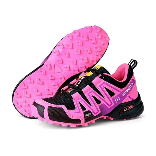TerraGrip - Botas ortopédicas para caminar y senderismo, unisex, Terra Grip unisex, cómodas zapatillas de senderismo para hombre y mujer, rosa, 38 EU
