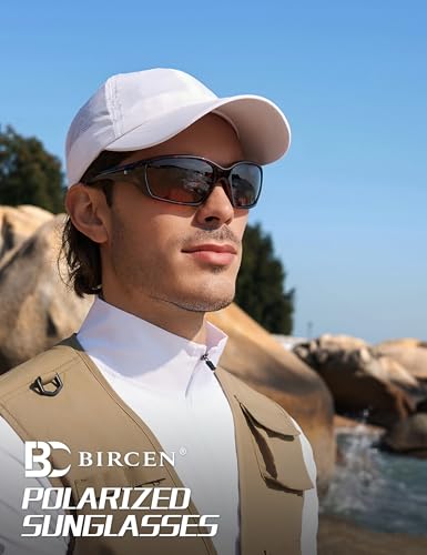 Image of BIRCEN Sport Polarized Sunglasses for Men - Women:UV Protection Shades for Fishing Driving Cycling Running