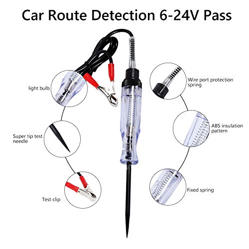 Elektrische circuitdoorgangstester 6 V/24 V met lichtindicator Diagnostische instrumenten - Image 3