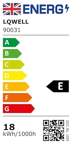 LQWELL® Deckenleuchte LED Deckenlampe, IP44 Wasserfest Badlampe Rund Flach 18W 4000K 1980LM Modern Schlicht Lampe Dünn für Wohnzimmer Badezimmer Schlafzimmer Küche Balkon Keller Büro, 220 * 24mm