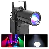 Die DMX-Steuerung erfolgt über 1 oder 8 Kanäle und bietet eine flexible Ansteuerung für alle Funktionen.