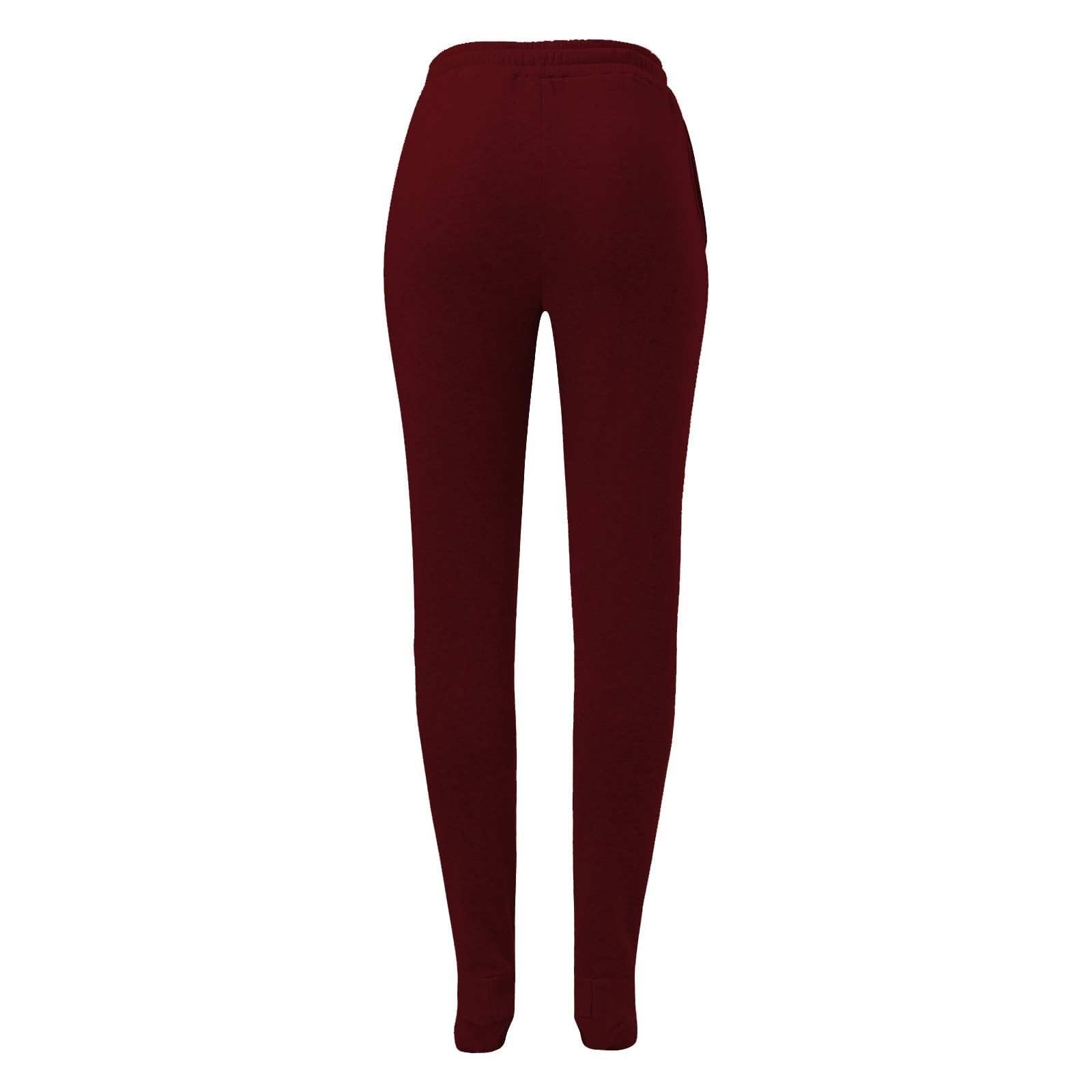 Jogginghose Damen Warme Sporthose Frauen Thermohose Freizeithose Trainingshose Elastischem Bund Kordelzug Sweatpants Bequeme Winterhose Thermo Yogahose Fitness Hosen High Waist Laufhosen