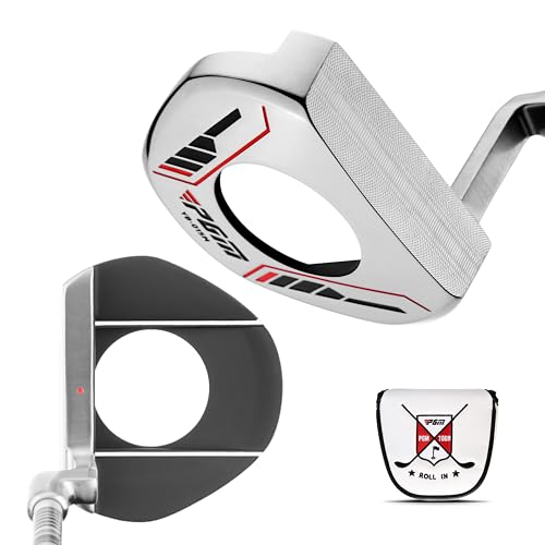 PGM Putter de pie de golf, centro de gravedad ultra bajo, estabilidad, palo individual profesional con línea de observación