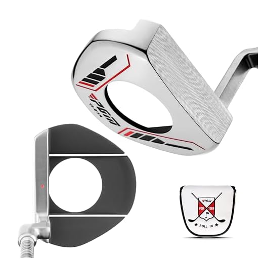PGM Golf Putter for Men and Women - Ultra Low Center of Gravity with Easy Alignment - CNC Milled Face & Head - with Ball Pick-Up for Standard Golf Balls(1.68 inches in Diameter)