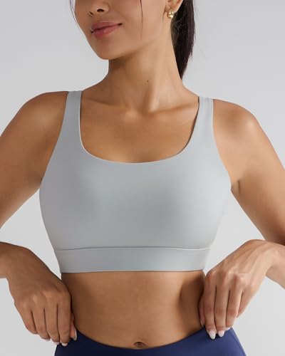 Image of RUNNING GIRL Sports Bra for Women High Support, Molded Cup High Impact Sports Bras with Sewn in Pads Workout Running Bra