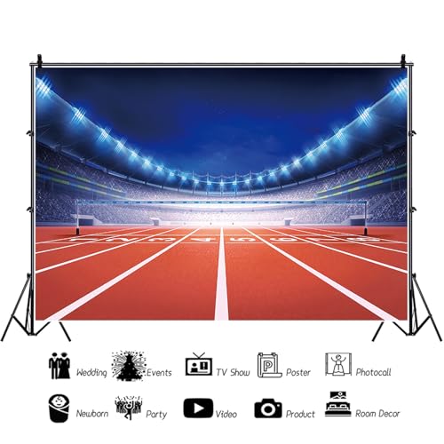 MIRRORANG 3×2,5m Background for Athletics Stadium with Race Track ...