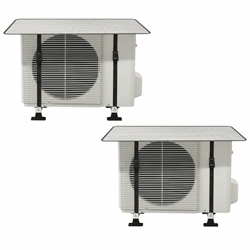 Image of Kraptick Outdoor AC Unit Covers - HVAC Sun Shade & Heat Protection with Aluminum Bubble Insulation Foil for Air Conditioners (Pack of 2)