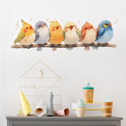 Vinilo decorativo Birds, impermeable y removible, 60x20 cm miniatura 3