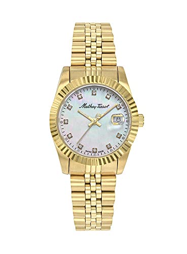 Image of Mathey-Tissot Swiss Made White Dial Analog Women's Watch - D910PI