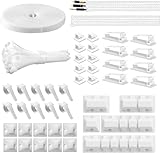 【Amplia compatibilidad: para el hogar y la oficina】Ideal para organizar los cables de tu ordenador, televisor, consola de juegos, oficina en casa o espacio de trabajo. Crea un ambiente más limpio, seguro y agradable en cuestión de minutos.