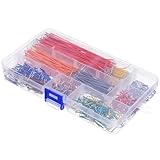 MAGICLULU 840 Pcs Jumper Wire Breadboard Kit with Aluminum and Plastic Case, Flexible Female to Female Cables